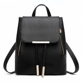 Women Backpack PU Leather School Bags Large Capacity Shoulder Bags