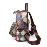 Women Backpack PU Leather Tassel Bags High Female Shoulder Bag Large Capacity