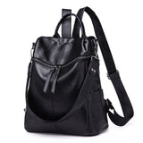 Women Backpack PU Leather School Backpack Purse Bag Waterproof
