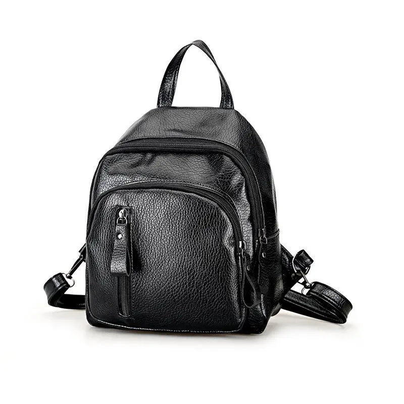 Women Backpack PU Leather Travel Shoulder Bag Girl Multifunctional Small School