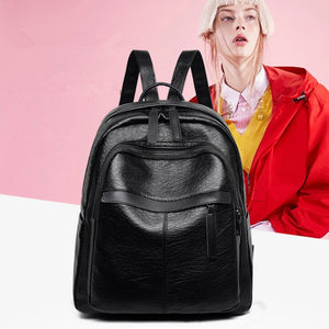 Women Backpack PU leather Shoulder Bag Female Bagpack Large School Backpack