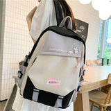 Patchwork Backpack for Teenager Girls Travel Bagpack College School Bag