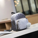 Corduroy School Backpack for Teenage Girls