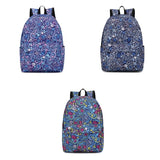 Women Backpack Printing Nylon School Bookbag Daypack Large Capacity Rucksack
