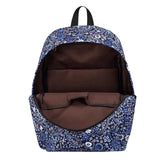 Women Backpack Printing Nylon School Bookbag Daypack Large Capacity Rucksack