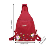 Floral Backpack Lightweight Travel School Locking Backpack