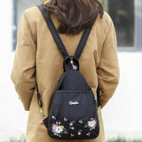 Floral Backpack Lightweight Travel School Locking Backpack