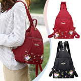 Floral Backpack Lightweight Travel School Locking Backpack