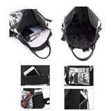 Women Anti-theft Backpack Purse Oxford Travel Bag