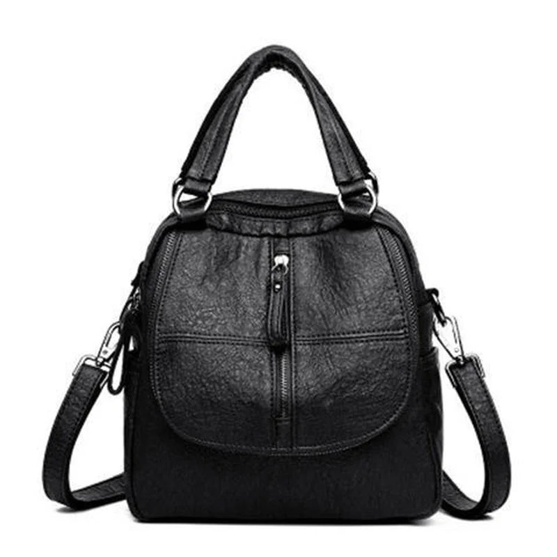 Women Waterproof Leather Backpack Purse Lightweight Shoulder Bag