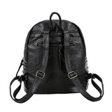 Women Backpack Rivet Studded School Bookbag Daypack Anti Theft Rucksack