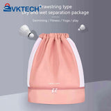 Women Backpack Sack Waterproof Gym Bag with Wet Separation Storage