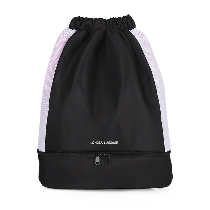 Women Backpack Sack Waterproof Gym Bag with Wet Separation Storage