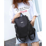 Oxford Backpack School Bag Travel Rucksack Satchel Tote