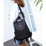 Oxford Backpack School Bag Travel Rucksack Satchel Tote