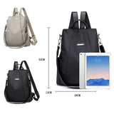 Oxford Backpack School Bag Travel Rucksack Satchel Tote