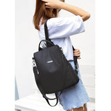 Oxford Backpack School Bag Travel Rucksack Satchel Tote