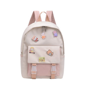 Canvas Student Teen Backpack Women's Rucksack School Bag