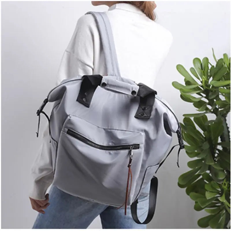 Women Canvas Backpack School Book Bag Satchel Shoulder Rucksack