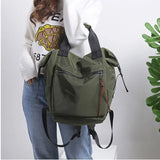Women Canvas Backpack School Book Bag Satchel Shoulder Rucksack