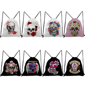 Women Backpack Shoes Bags Travel Halloween Candy Gift Drawstring Pocket