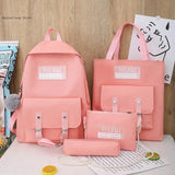 Women Backpack Shoulder Bags Mochilas Set for Teenager Girl