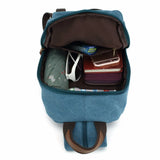Women Canvas Backpack Chest Pack Vintage School Bags Casual Travel Rucksack
