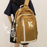 Solid Multi-pocket Travel Laptop Backpack for Teenage Girls & Boys