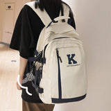 Solid Multi-pocket Travel Laptop Backpack for Teenage Girls & Boys