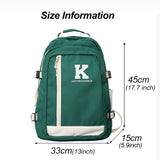 Solid Multi-pocket Travel Laptop Backpack for Teenage Girls & Boys
