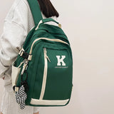 Solid Multi-pocket Travel Laptop Backpack for Teenage Girls & Boys