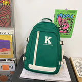 Solid Multi-pocket Travel Laptop Backpack for Teenage Girls & Boys