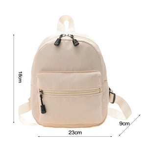 Women Backpack Solid Preppy Style Backpack Student School Traveling