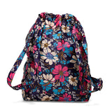 Women Backpack Drawstring Rucksack Sports Cloth Pocket