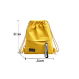 Women Backpack Sports Cloth Bunch Pocket Drawstring Rucksack