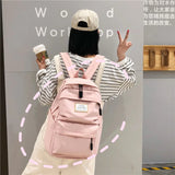 Women Backpack for Teenage Girls Solid Nylon Shoulder Bags