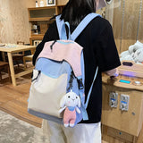 Girls Laptop Rucksack School Book Bag Style Patch
