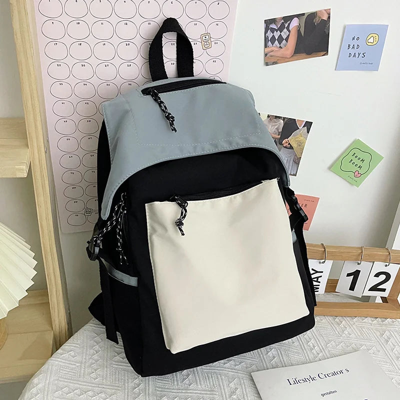 Girls Laptop Rucksack School Book Bag Style Patch