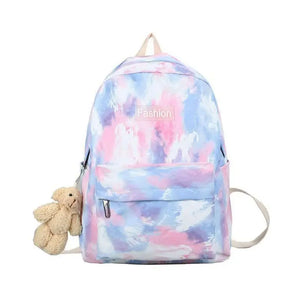 Women Backpack Tie Dye School Travel Daypack for Girls