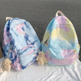 Women Backpack Tie Dye School Travel Daypack for Girls