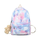 Tie Dye Women Backpack for School and Travel