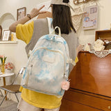 Tie Dye Women Backpack for School and Travel