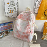 Tie Dye Women Backpack for School and Travel