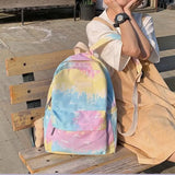 Women Backpack Tie Dye School Travel Daypack for Girls
