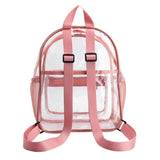 Transparent PVC Women Backpack for College Students