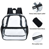 Women Transparent PVC Backpack Girls Bookbag