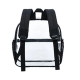 Women Transparent PVC Backpack Girls Bookbag