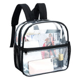 Women Transparent PVC Backpack Girls Bookbag