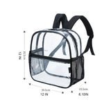 Women Backpack Transparent PVC Bag Female Girls College Students Bookbag