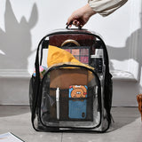 Women Backpack Transparent Travel Waterproof PVC Storage Bag